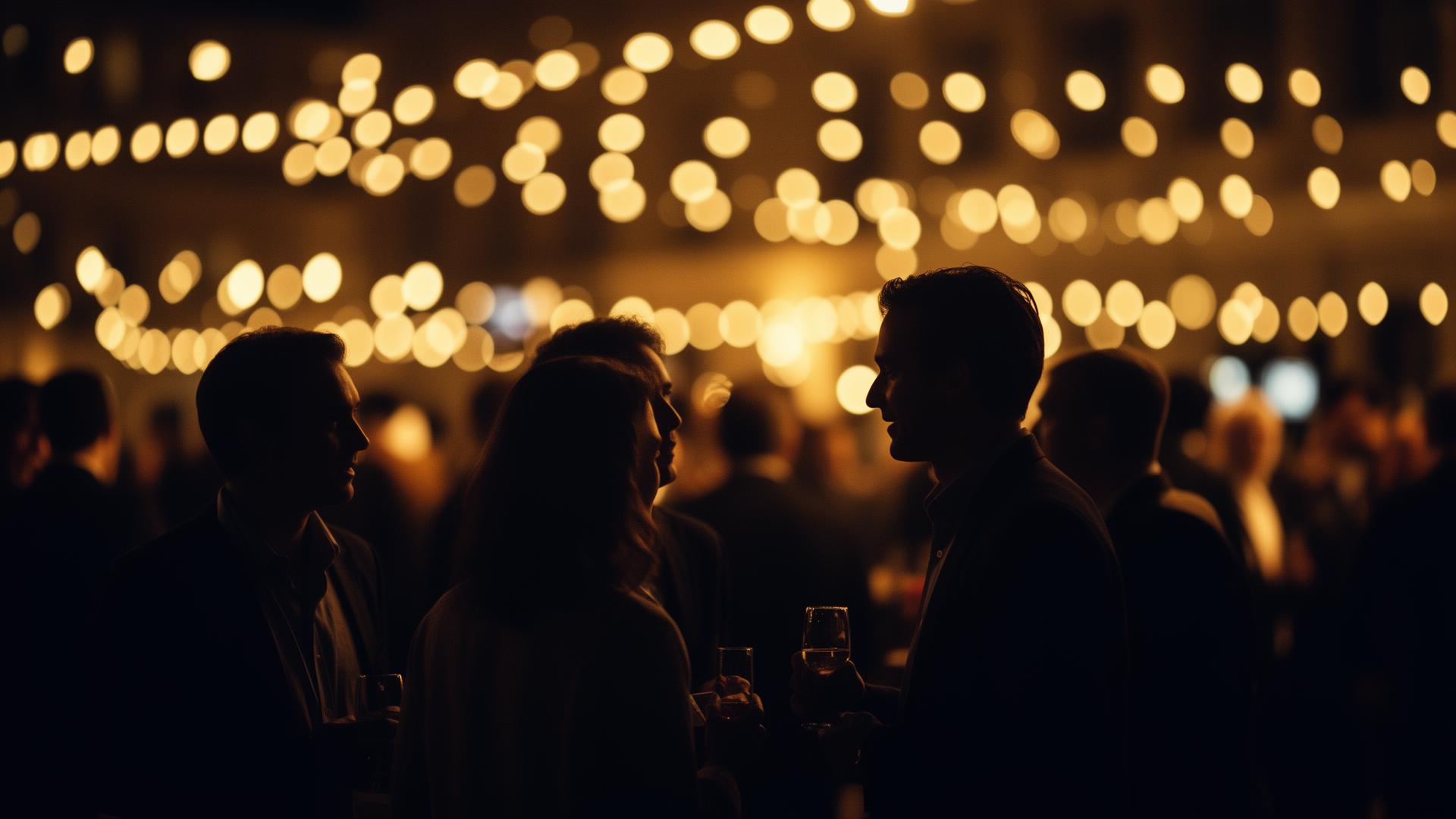 Networking at a European film festival